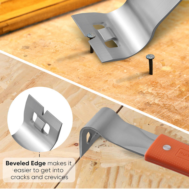 🔧 2026 Sale — Over 27,000 Sold!⚒️ Multifunctional Wrecking Bar – Nail Puller & Screwdriver Combo 🛠️