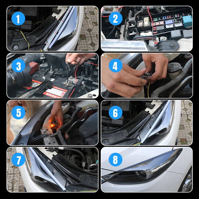 🚗Car LED light bar With Remote Control🌈（2 pcs）