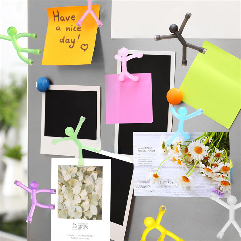 📢📢50% OFF !! ⏰🧲🧸 Posable magnetic figures – hold notes, relieve stress, brighten any space!