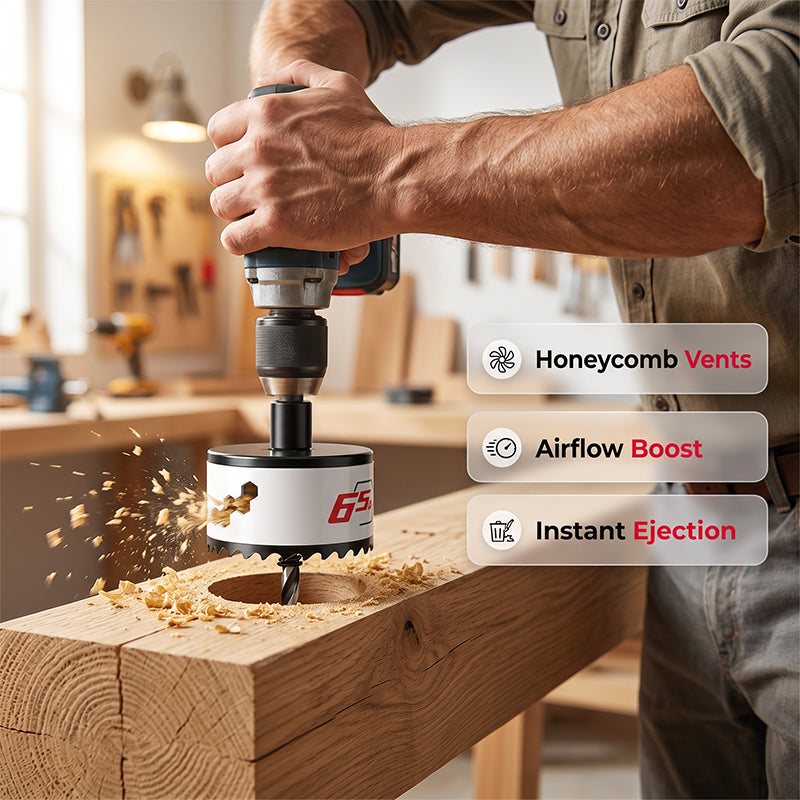 Multi-Size Woodworking Hole Saw Drill Bit for Plasterboard Downlight