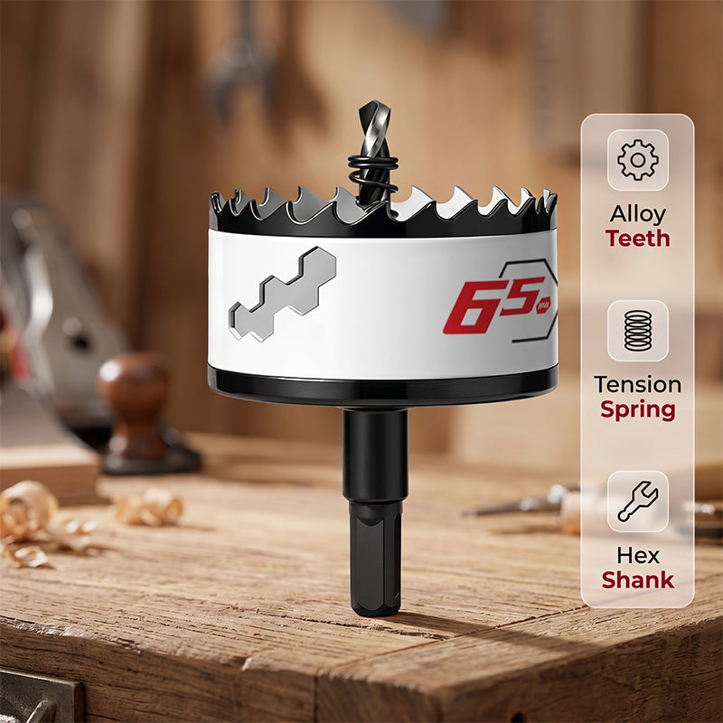 Multi-Size Woodworking Hole Saw Drill Bit for Plasterboard Downlight