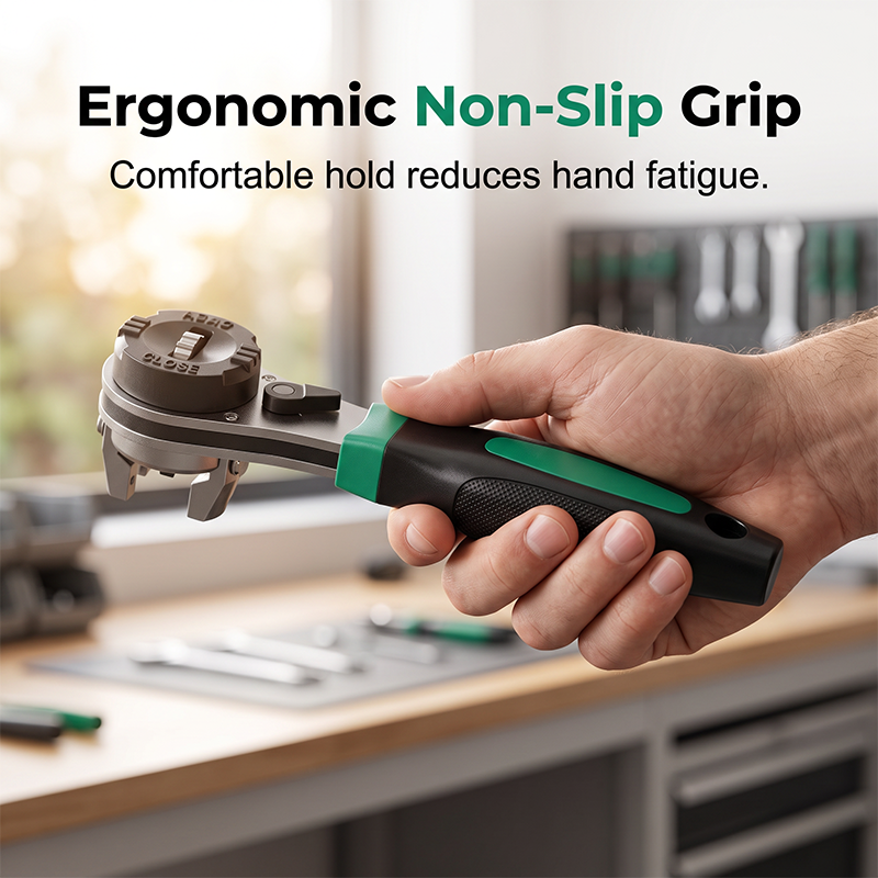 60-Tooth Adjustable Ratchet Wrench