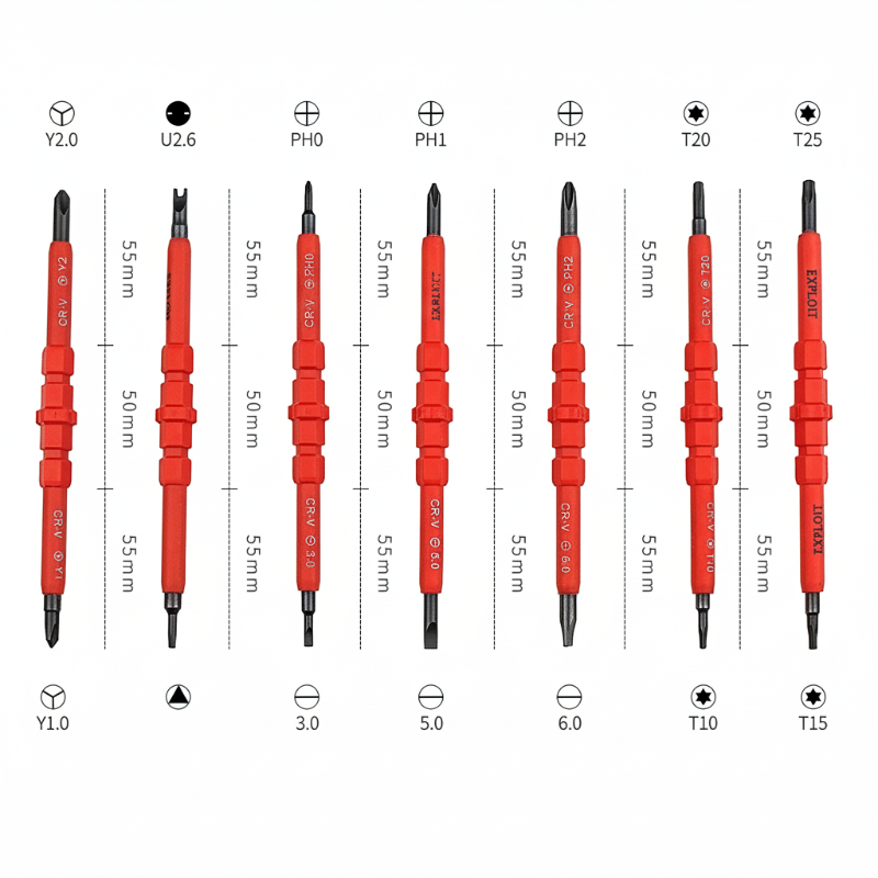 Heavy-Duty Insulated Electrician Screwdriver Set