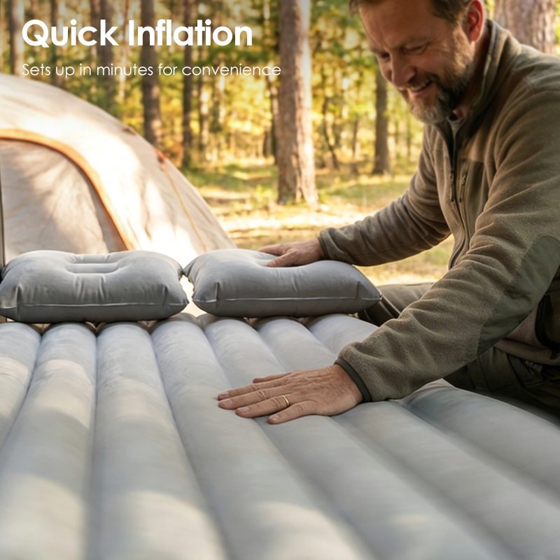 ⏳Limited-time 50% off⏰Inflatable Car Air Mattress Travel Bed🚗🛏️