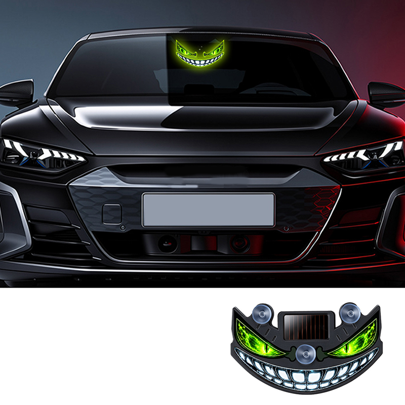 👹 2026 Sale — Over 14,000 Sold! ☀️ Solar Devil Eye LED Car Warning Light – Smart & Auto-Activated 🚗