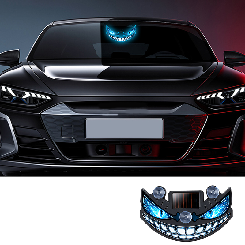 👹 2026 Sale — Over 14,000 Sold! ☀️ Solar Devil Eye LED Car Warning Light – Smart & Auto-Activated 🚗