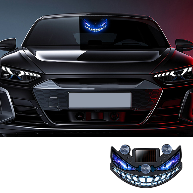 👹 2026 Sale — Over 14,000 Sold! ☀️ Solar Devil Eye LED Car Warning Light – Smart & Auto-Activated 🚗