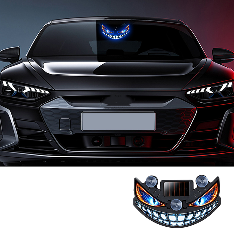 👹 2026 Sale — Over 14,000 Sold! ☀️ Solar Devil Eye LED Car Warning Light – Smart & Auto-Activated 🚗