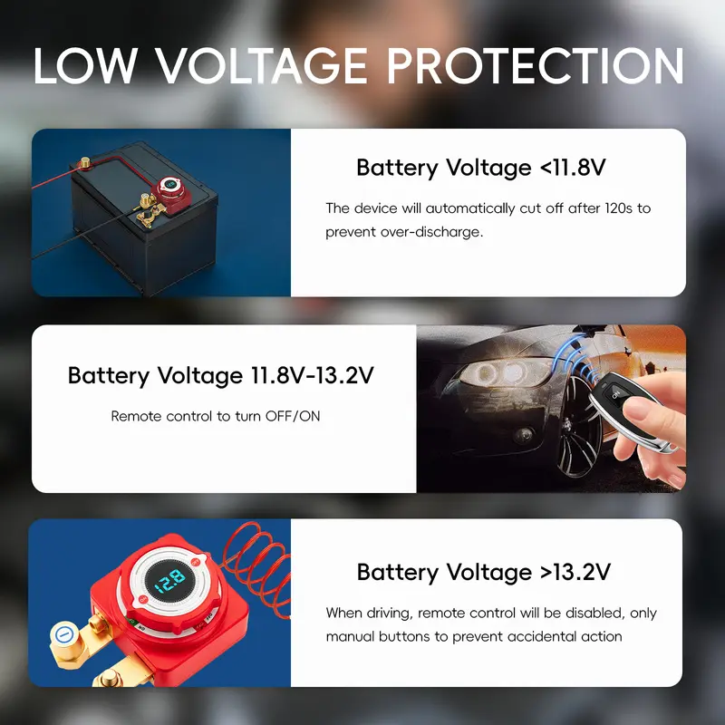 12V/24V Automotive Battery Cut-off Relay Switch