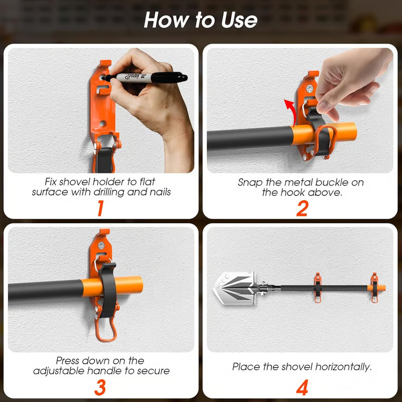 📢📢50% OFF !! ⏰Heavy Duty Tool Holder Wall Mount Clamps