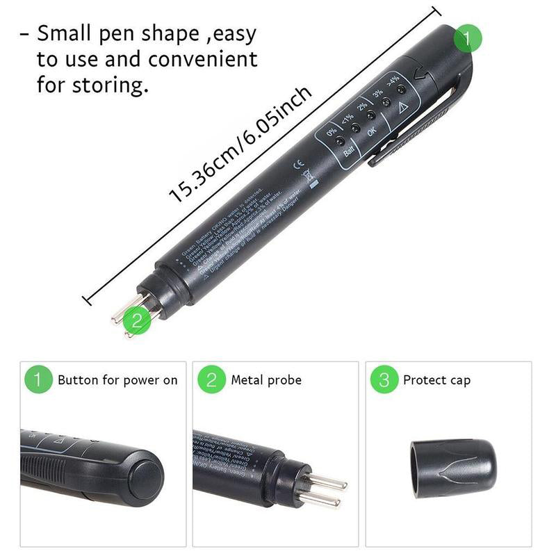 High-Precision Brake Fluid Moisture Tester Pen