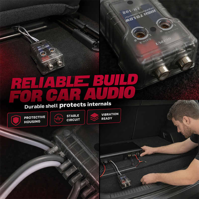 Car Audio High to Low Impedance Converter with Delay Function FH-108 FH-128