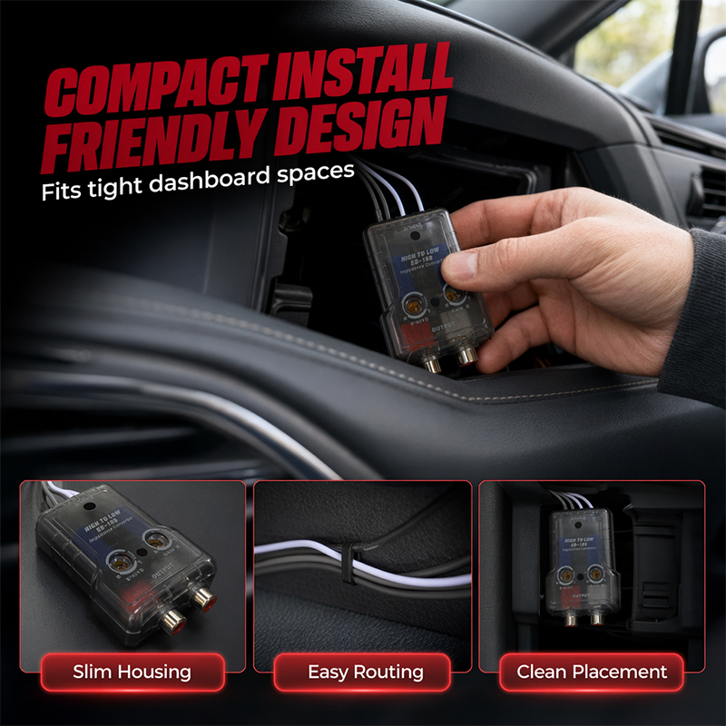 Car Audio High to Low Impedance Converter with Delay Function FH-108 FH-128