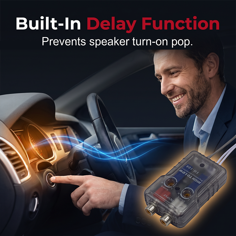 Car Audio High to Low Impedance Converter with Delay Function FH-108 FH-128