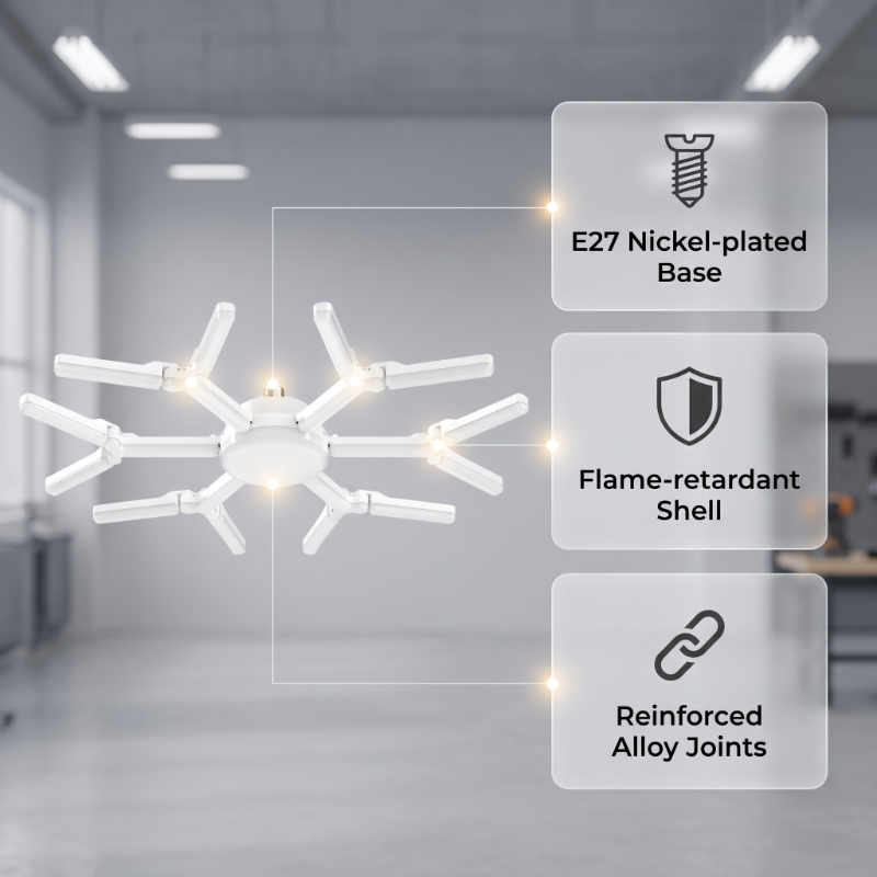 Deformable Snowflake LED Garage Light
