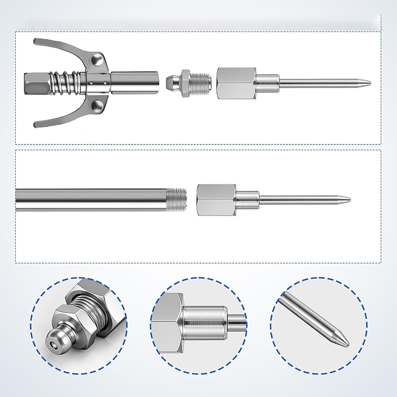 Grease Gun Needle Nozzle Set
