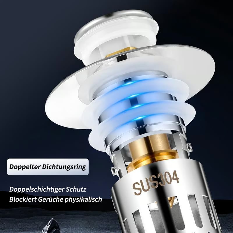Universal Stainless Steel Pop-Up Sink Drain Strainer