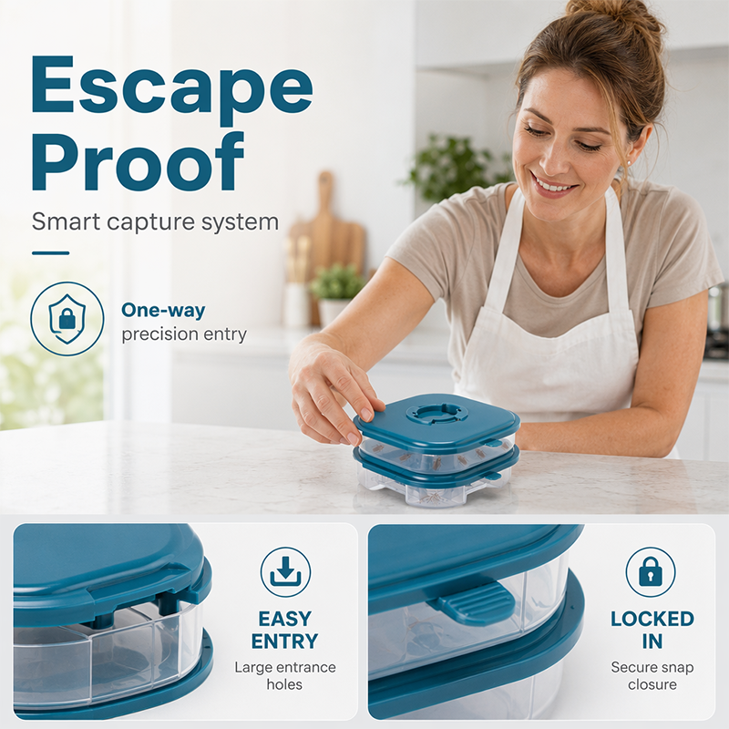 ⏳Limited-time 50% off⏰Reusable Cockroach Bait Station🛡️🪳