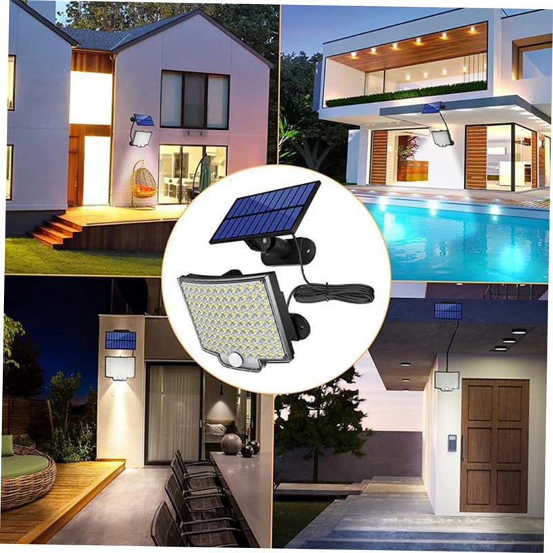 106 LED Solar Motion Sensor Outdoor Light with Remote