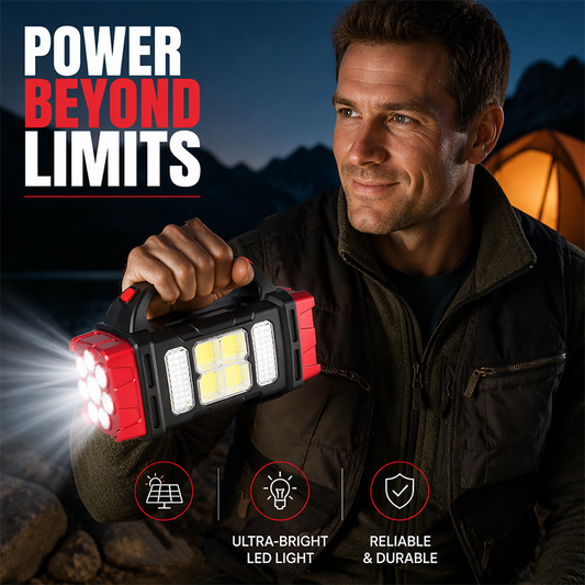🔦 50% OFF NOW! ⛺ Multifunctional Portable Spotlight – Waterproof, Impact-Resistant, Ultra-Bright LED for Campsite & Outdoor Adventures ✨