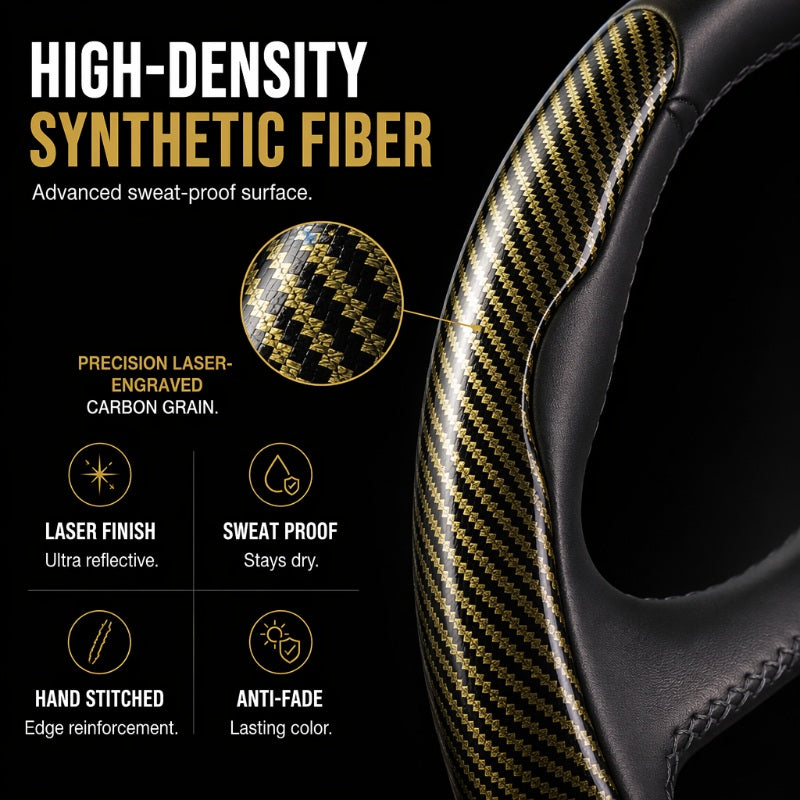 Universal Carbon Fiber Steering Wheel Cover