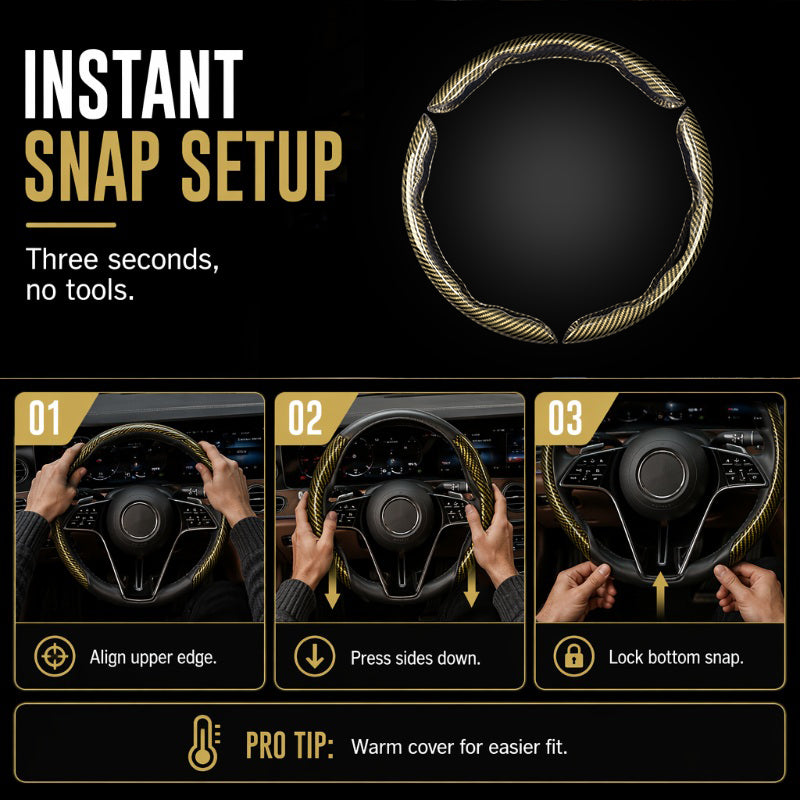 Universal Carbon Fiber Steering Wheel Cover