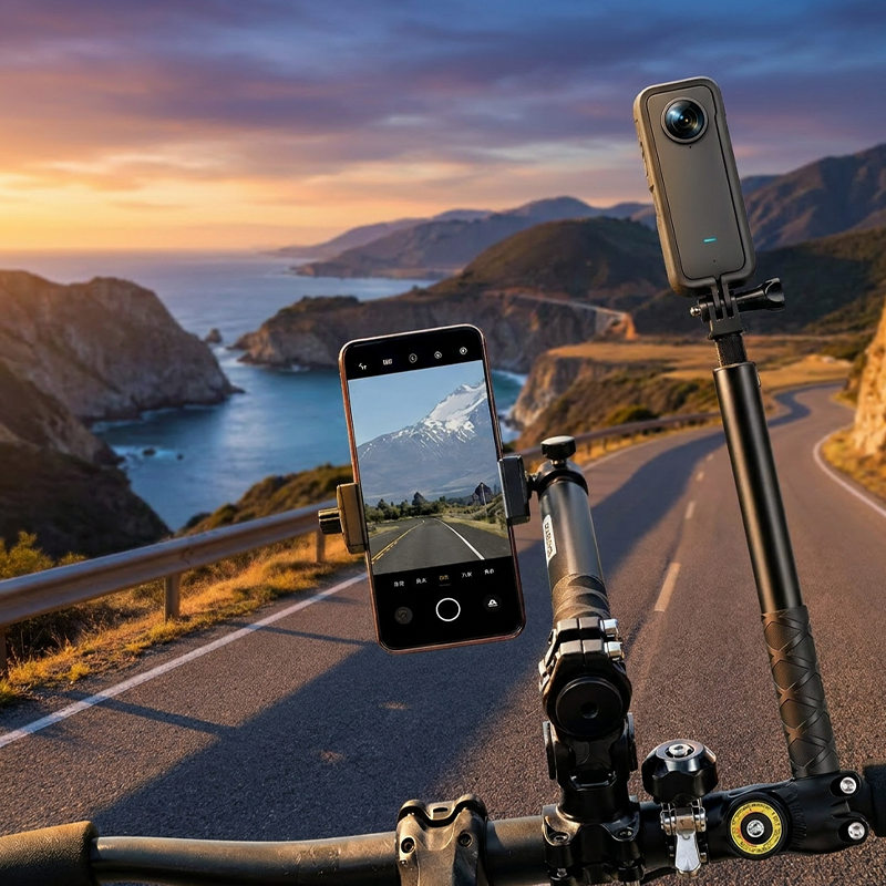 Motorcycle Bicycle Third Person Perspective Camera Bracket Mount