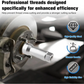 10-Piece Axle Spindle Thread Chaser Set