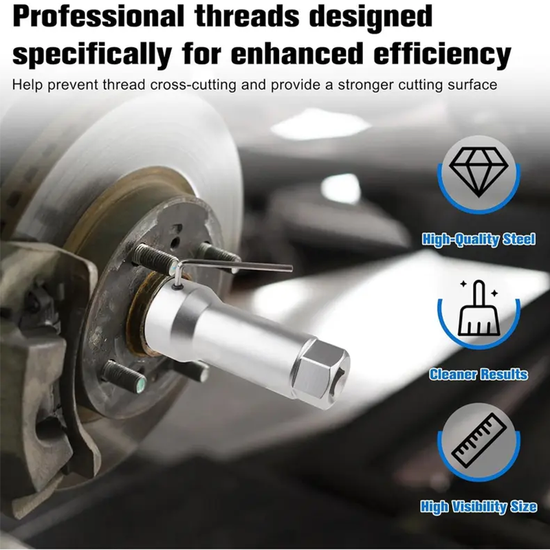 10-Piece Axle Spindle Thread Chaser Set