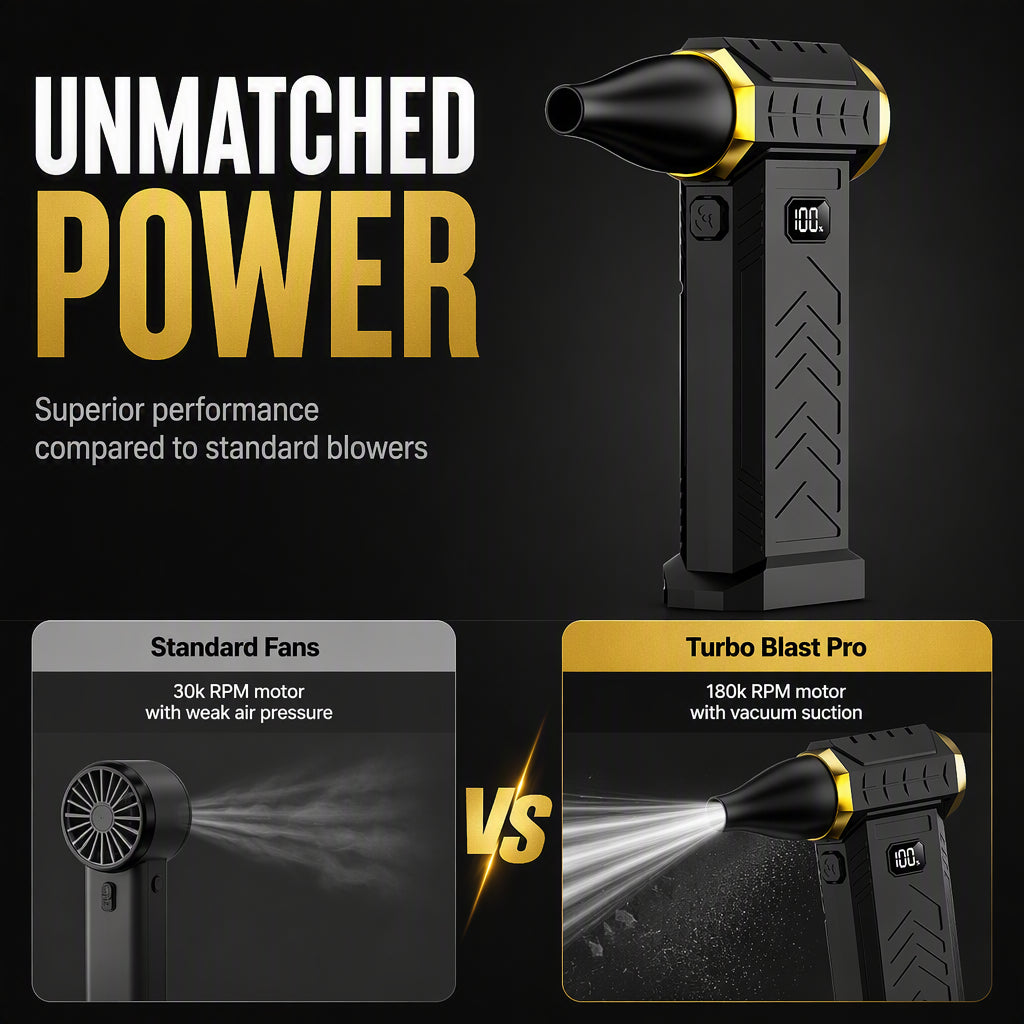📢📢50% OFF !! ⏰Handheld Turbo Blower & Vacuum Cleaner