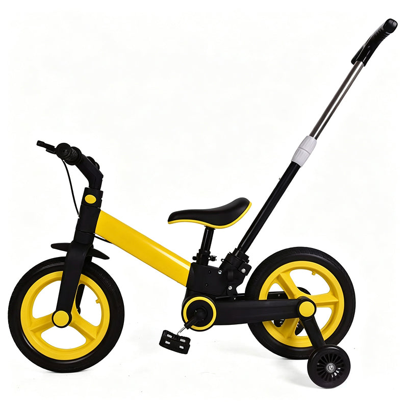 4-in-1 Convertible Kids Tricycle Balance Bike Stroller