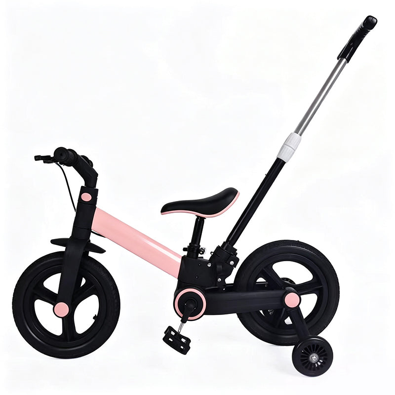 4-in-1 Convertible Kids Tricycle Balance Bike Stroller