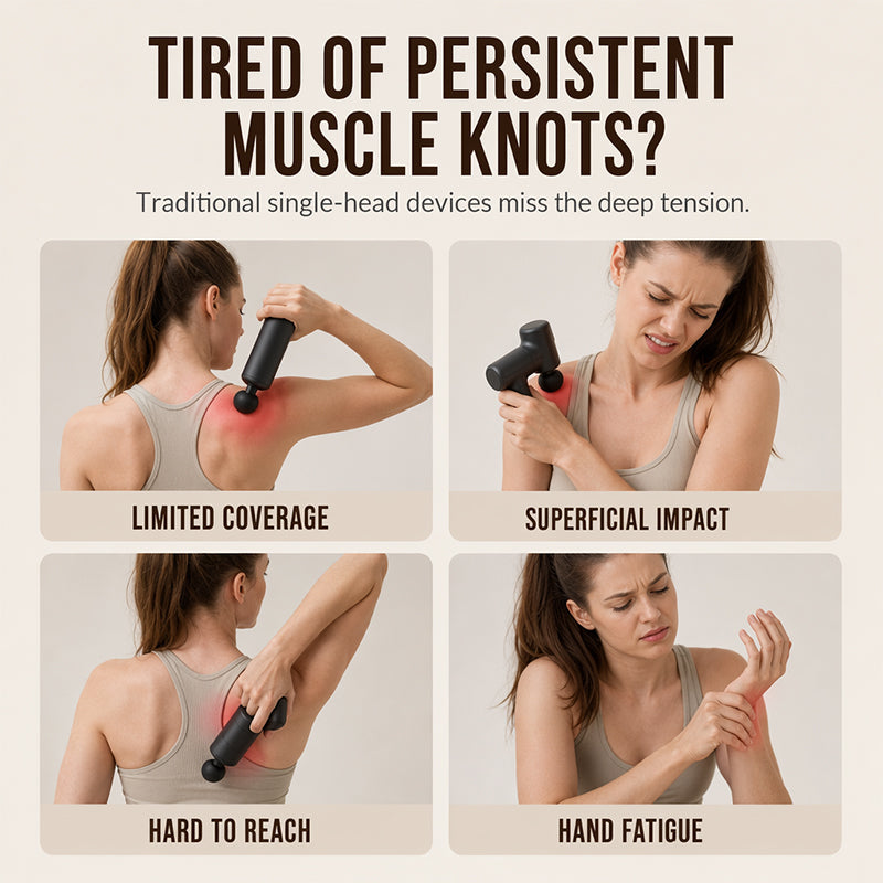 Multi-Head Deep Tissue Fascia Massage Gun