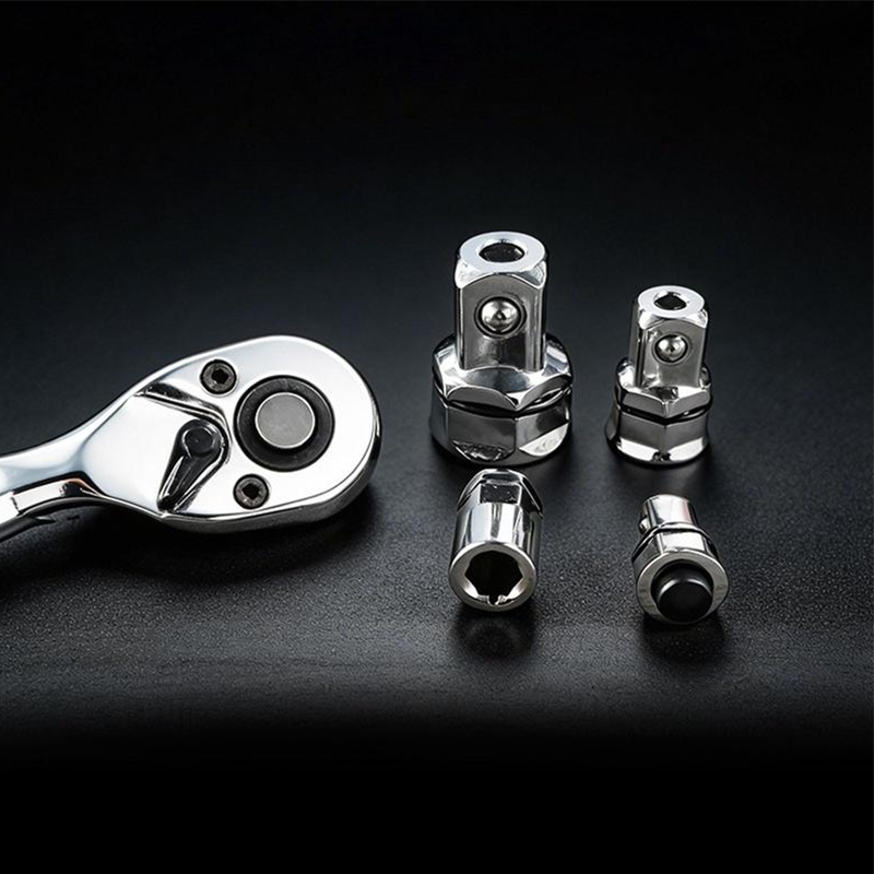 📢📢50% OFF !! ⏰CR-V Steel Ratchet Wrench Adapter Socket Converter Set
