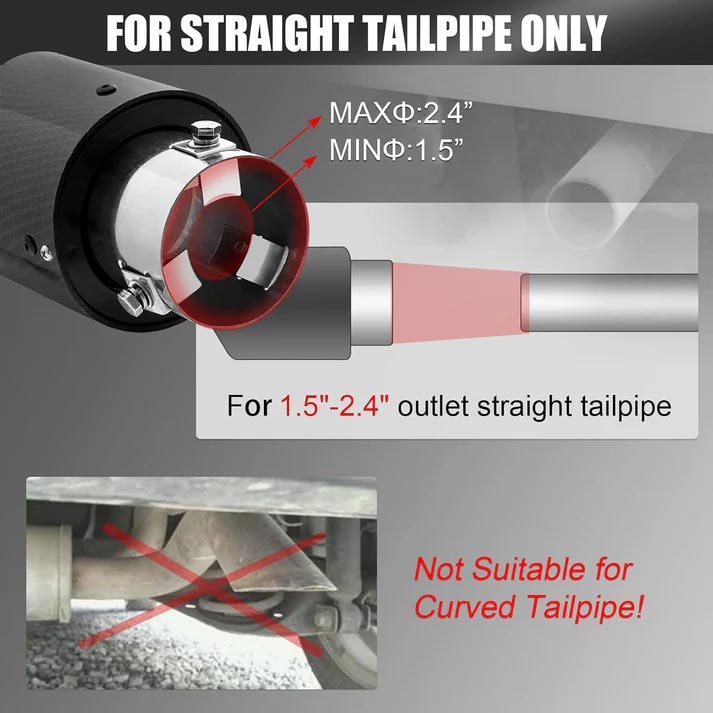 🚗 50% OFF ✨ Universal LED Car Exhaust Pipe Light – Stylish Rear Glow for Any Drive