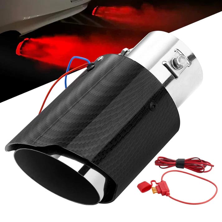 🚗 50% OFF ✨ Universal LED Car Exhaust Pipe Light – Stylish Rear Glow for Any Drive