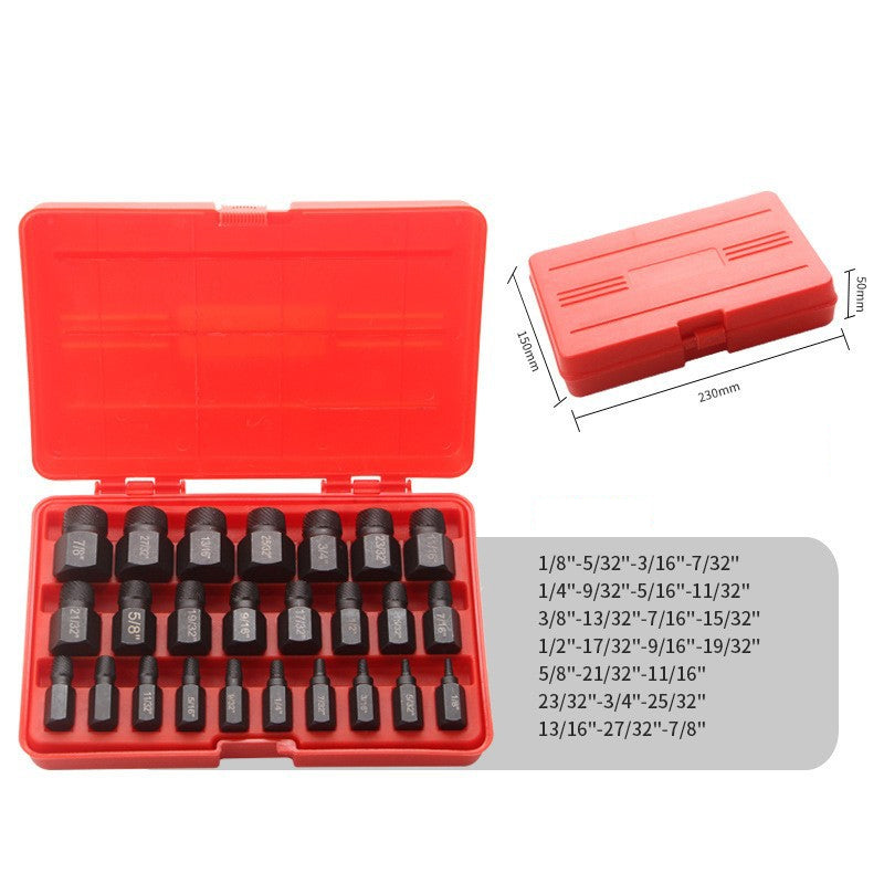 Damaged Screw Extractor Set with Storage Case