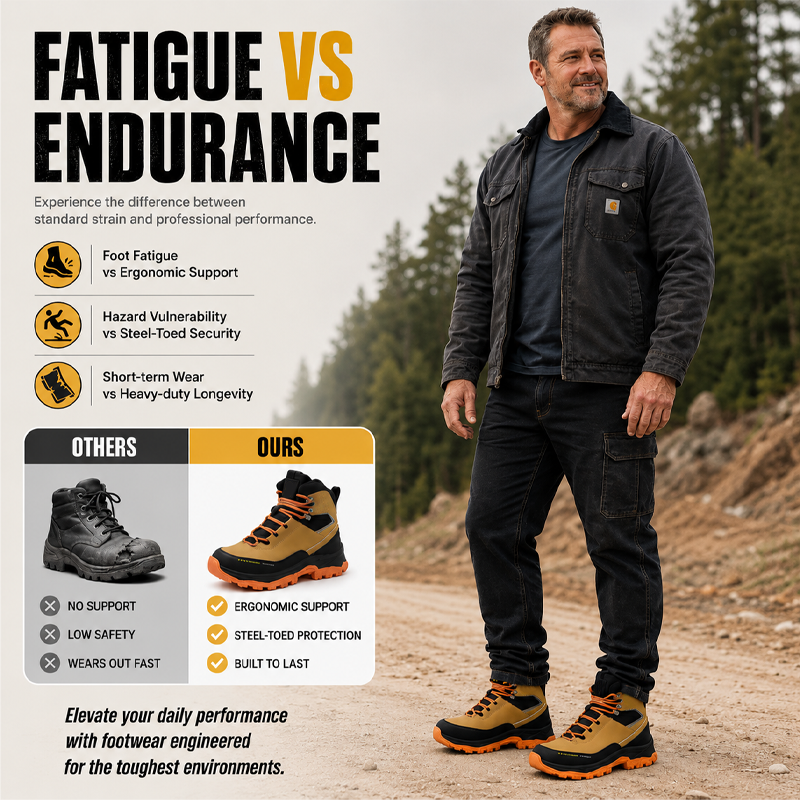 Steel Toe Puncture-Resistant Safety Shoes