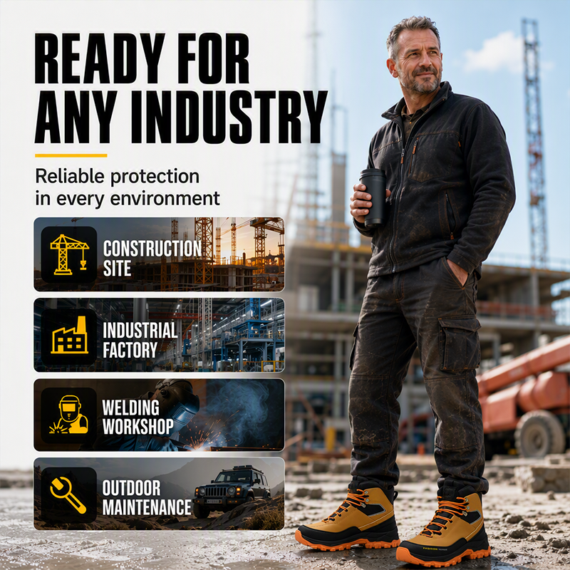 Steel Toe Puncture-Resistant Safety Shoes