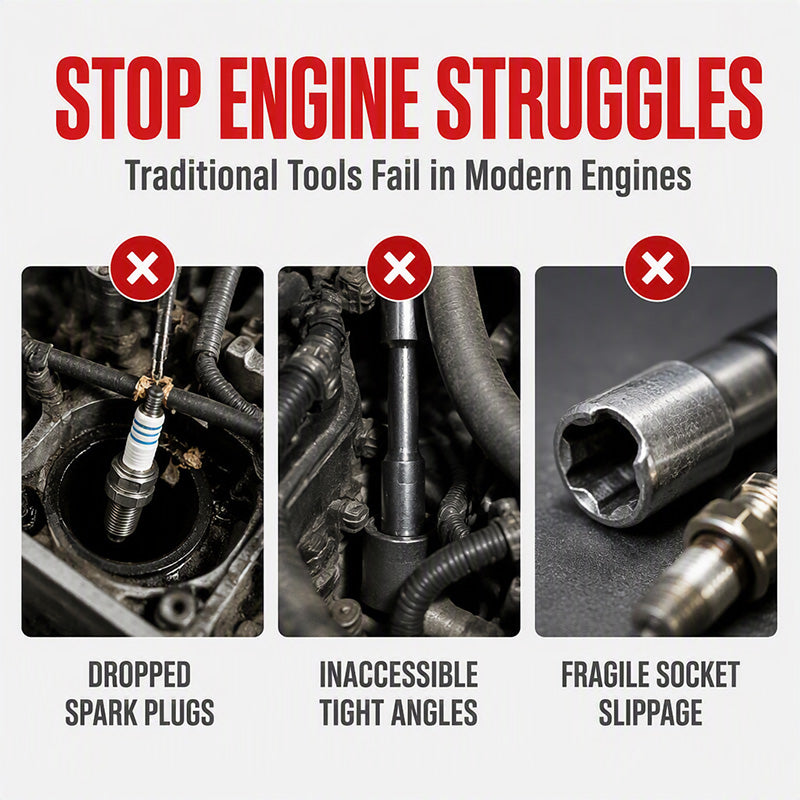 Magnetic Spark Plug Socket Set