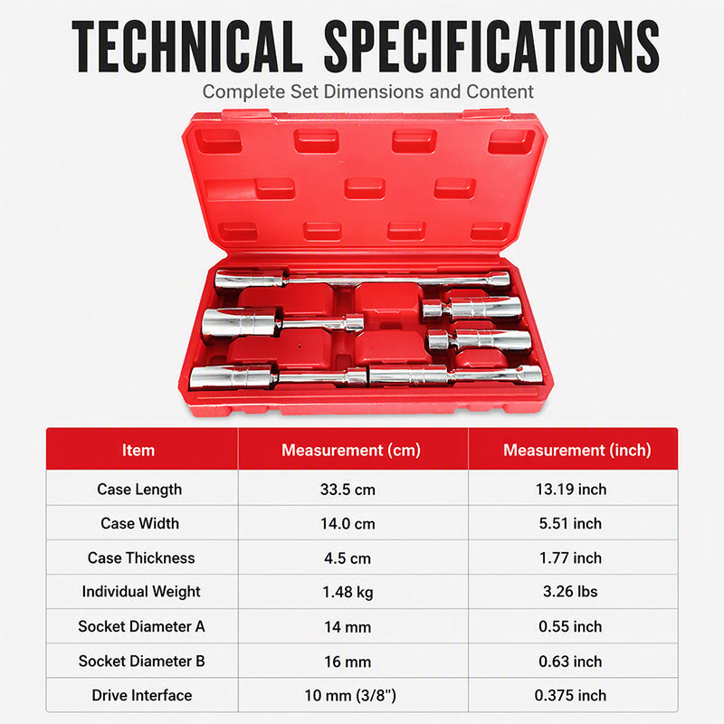 Magnetic Spark Plug Socket Set