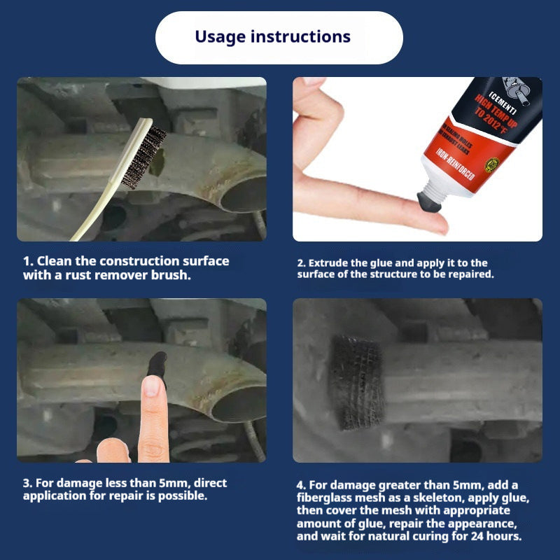 Heat-Resistant Exhaust Repair Glue