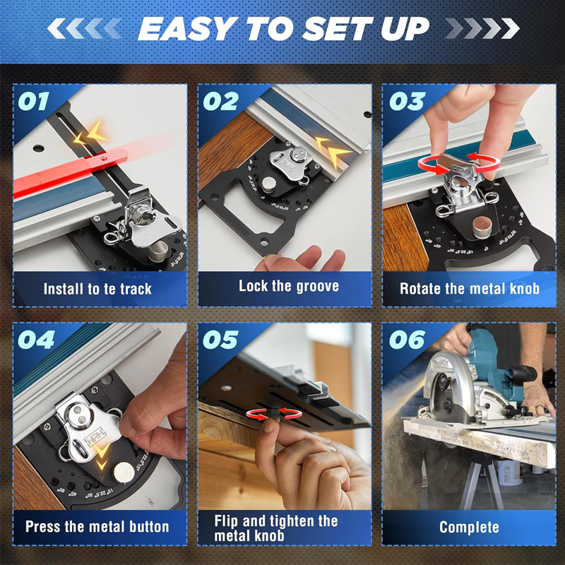 🔧 Precision Angle Track Saw Guide
