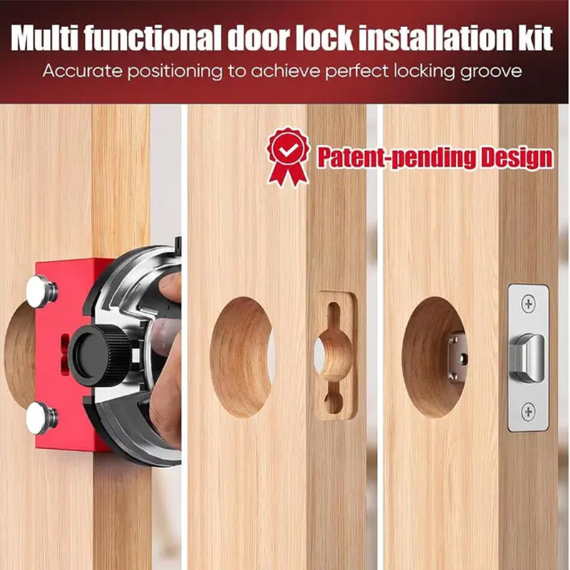 🔧Door Latch Mortising Tool Kit for Wood Doors