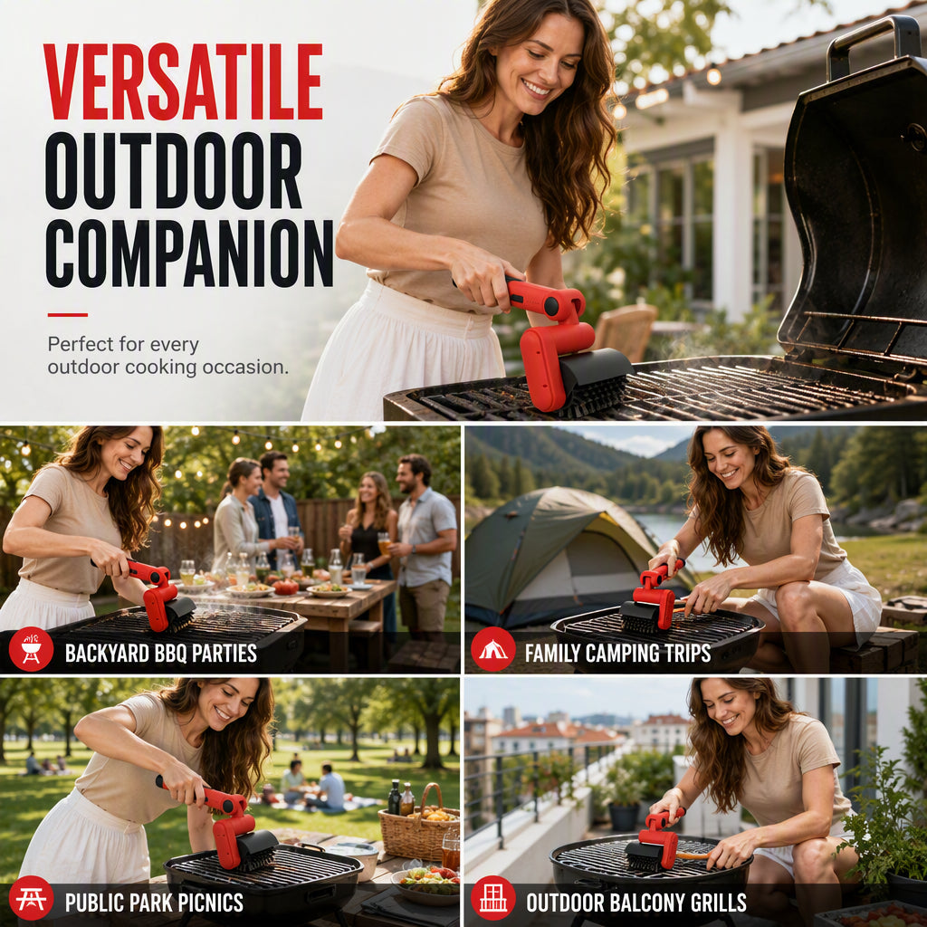 🧽 50% OFF NOW! 🔥 Electric BBQ Grill Brush – Cordless, High-Torque & Heavy-Duty Steel Wire 🥩