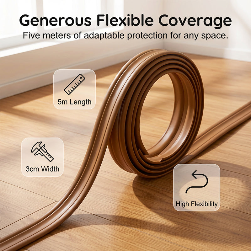 Flexible Molding Trim Strip for Wall Edges