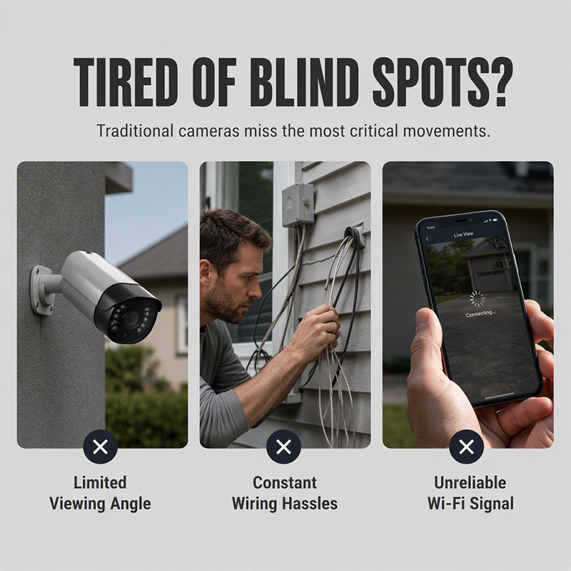 🏠Triple Lens Solar Security Camera