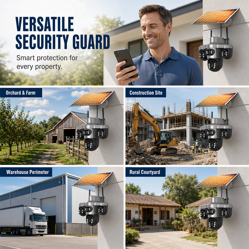 🏠Triple Lens Solar Security Camera
