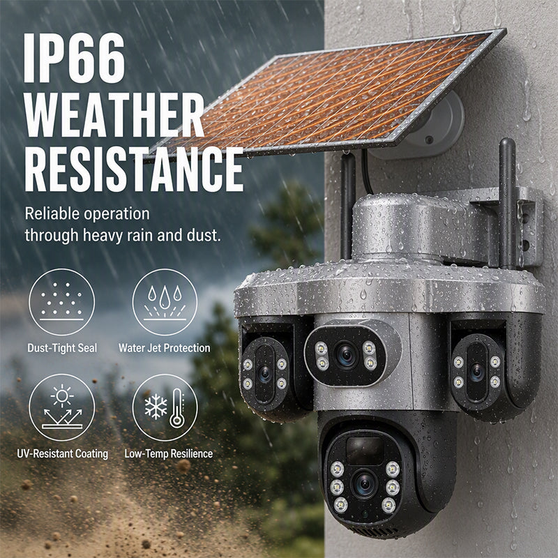 🏠Triple Lens Solar Security Camera