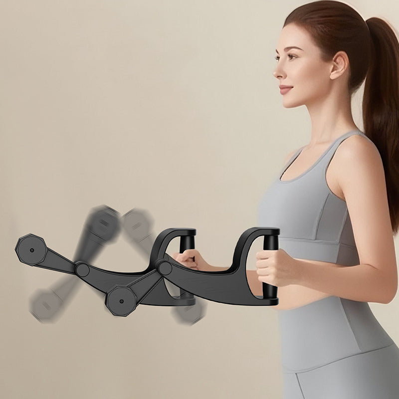 Hand-Cranked Arm Trainer with Adjustable Weights